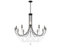 Schonbek Verdana 12-Light Black Crystal Candelabra Chandelier