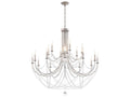 Schonbek Verdana 18-Light Antique Silver Crystal Chandelier