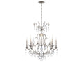 Schonbek Renaissance Nouveau 8-Light Antique Silver Crystal Candelabra Chandelier