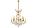 Schonbek Renaissance Nouveau 12-Light 2-Tier Chandelier in Heirloom Gold with Heritage Crystal
