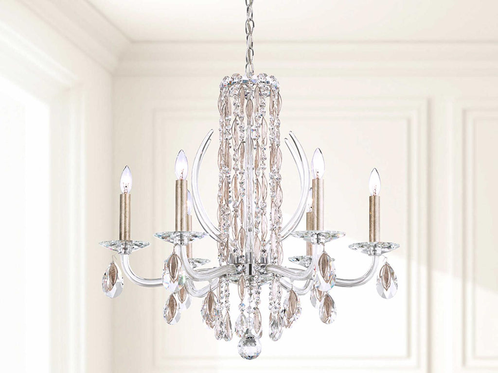 Schonbek 6-Light Siena Crystal Candelabra Chandelier