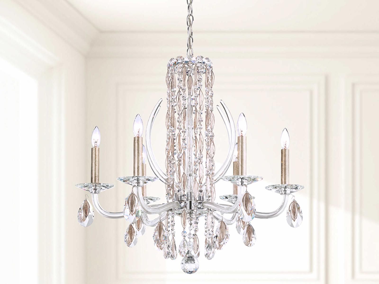 Schonbek 6-Light Siena Crystal Candelabra Chandelier