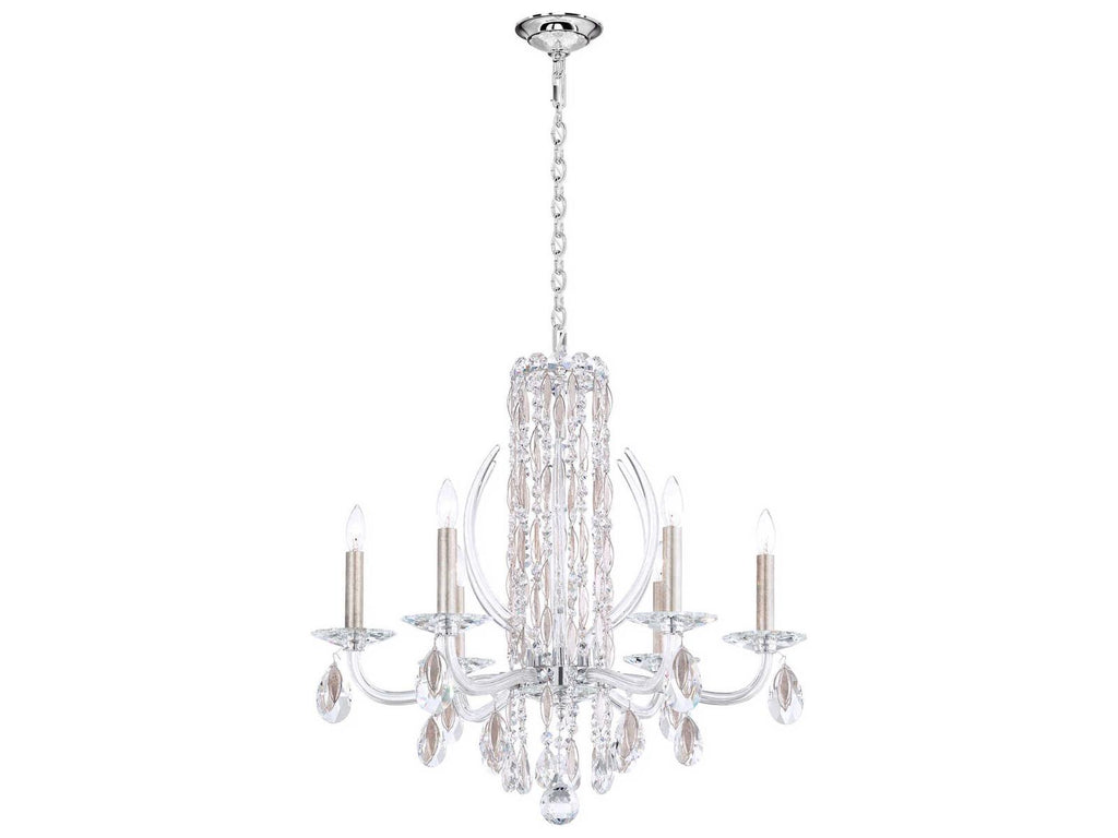 Schonbek 6-Light Sarella Crystal Candelabra Chandelier
