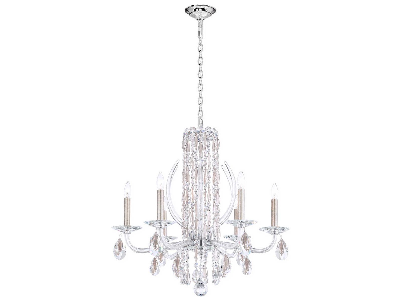 Schonbek 6-Light Sarella Crystal Candelabra Chandelier