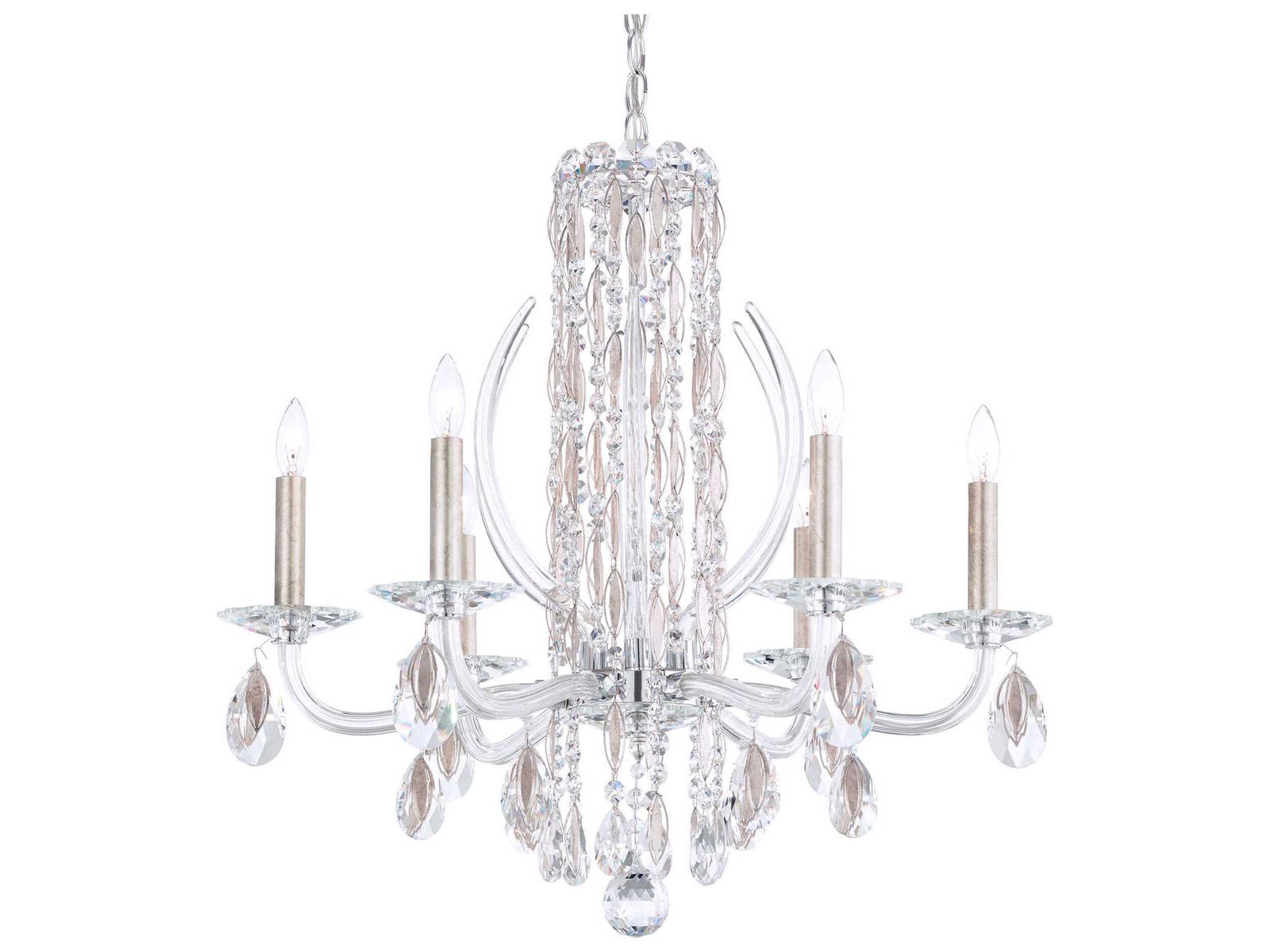 Schonbek 6-Light Sarella Crystal Candelabra Chandelier