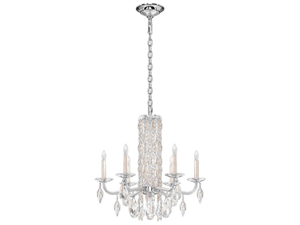 Schonbek 6-Light Sarella Crystal Candelabra Chandelier