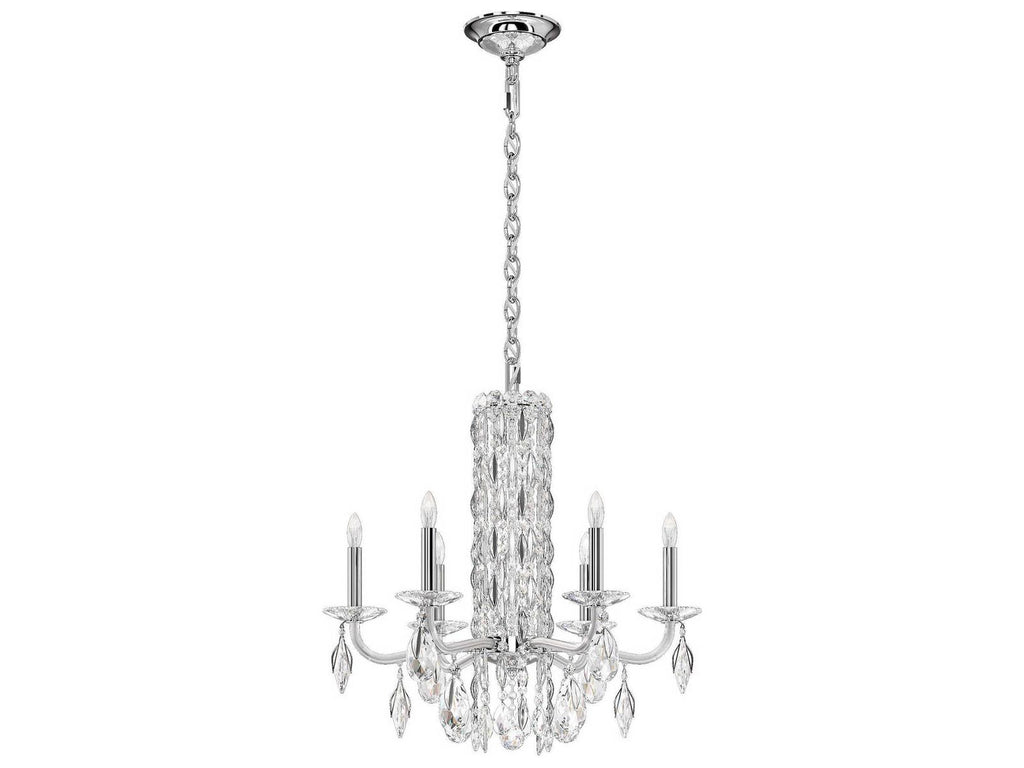 Schonbek 6-Light Sarella Crystal Candelabra Chandelier