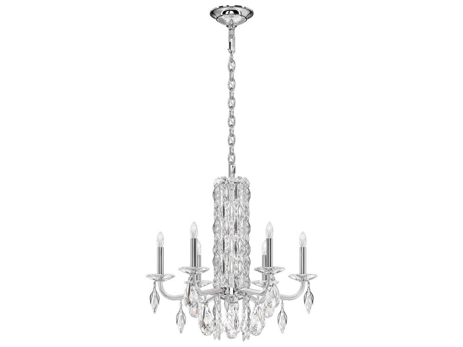 Schonbek 6-Light Sarella Crystal Candelabra Chandelier