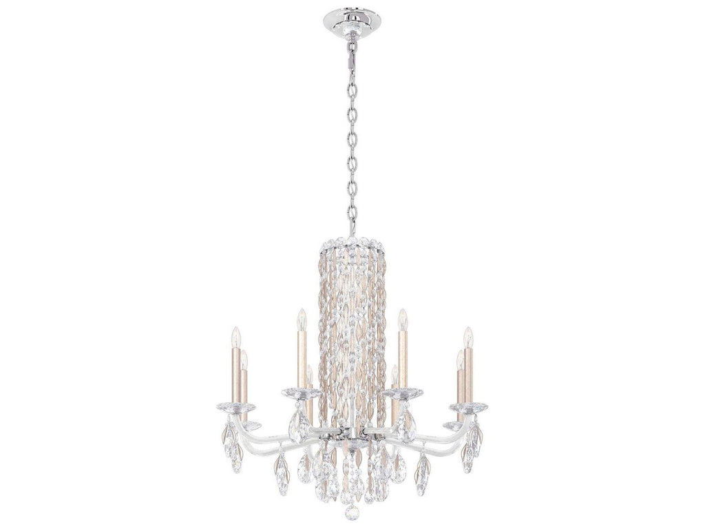 Schonbek Sarella 8-Light Black Crystal Candelabra Chandelier
