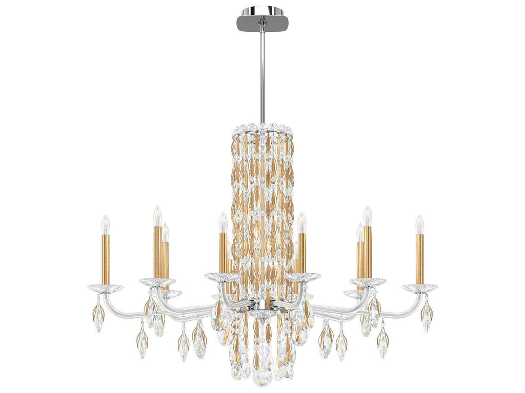Schonbek 10-Light Siena Crystal Candelabra Chandelier
