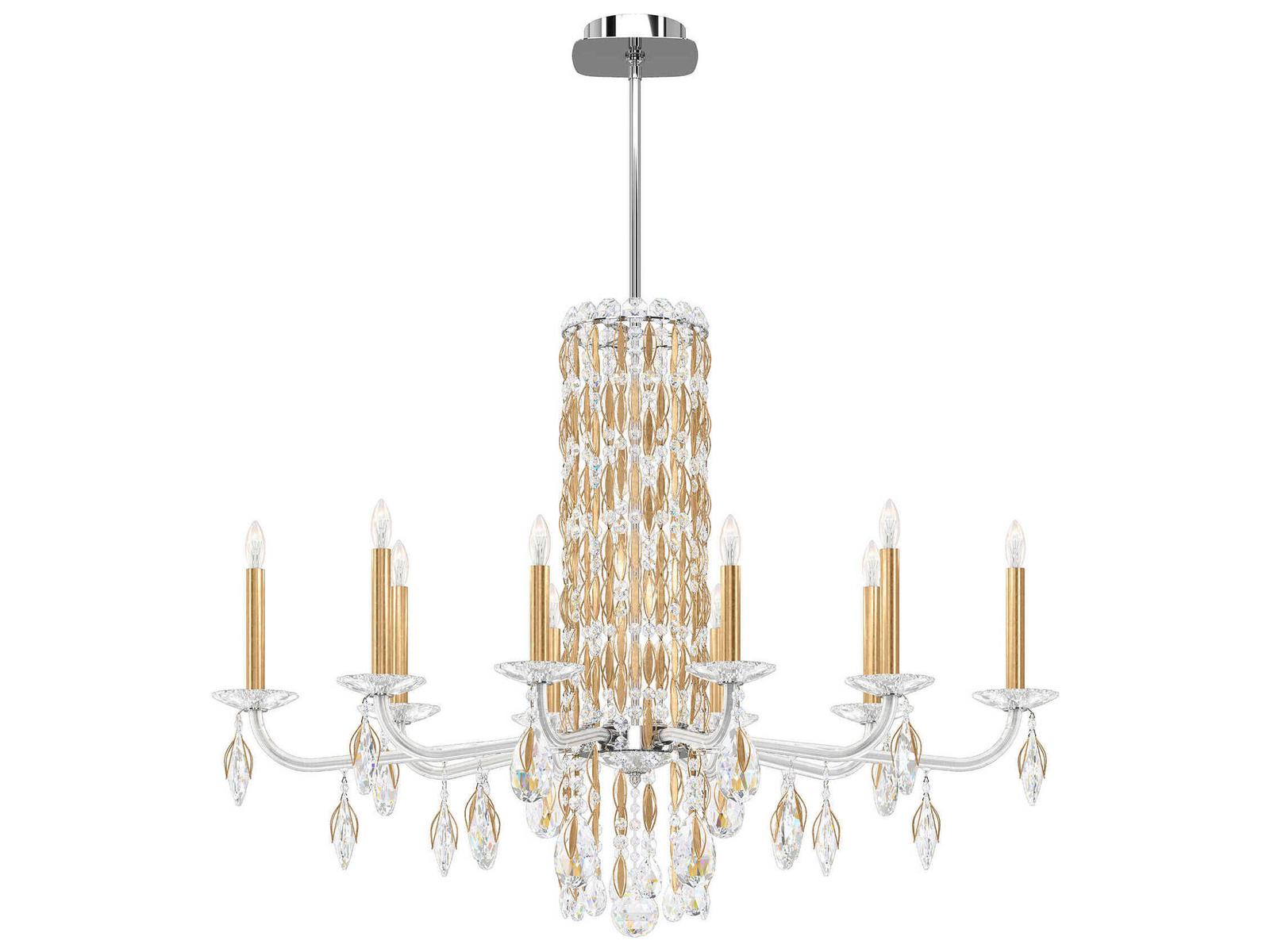 Schonbek 10-Light Siena Crystal Candelabra Chandelier