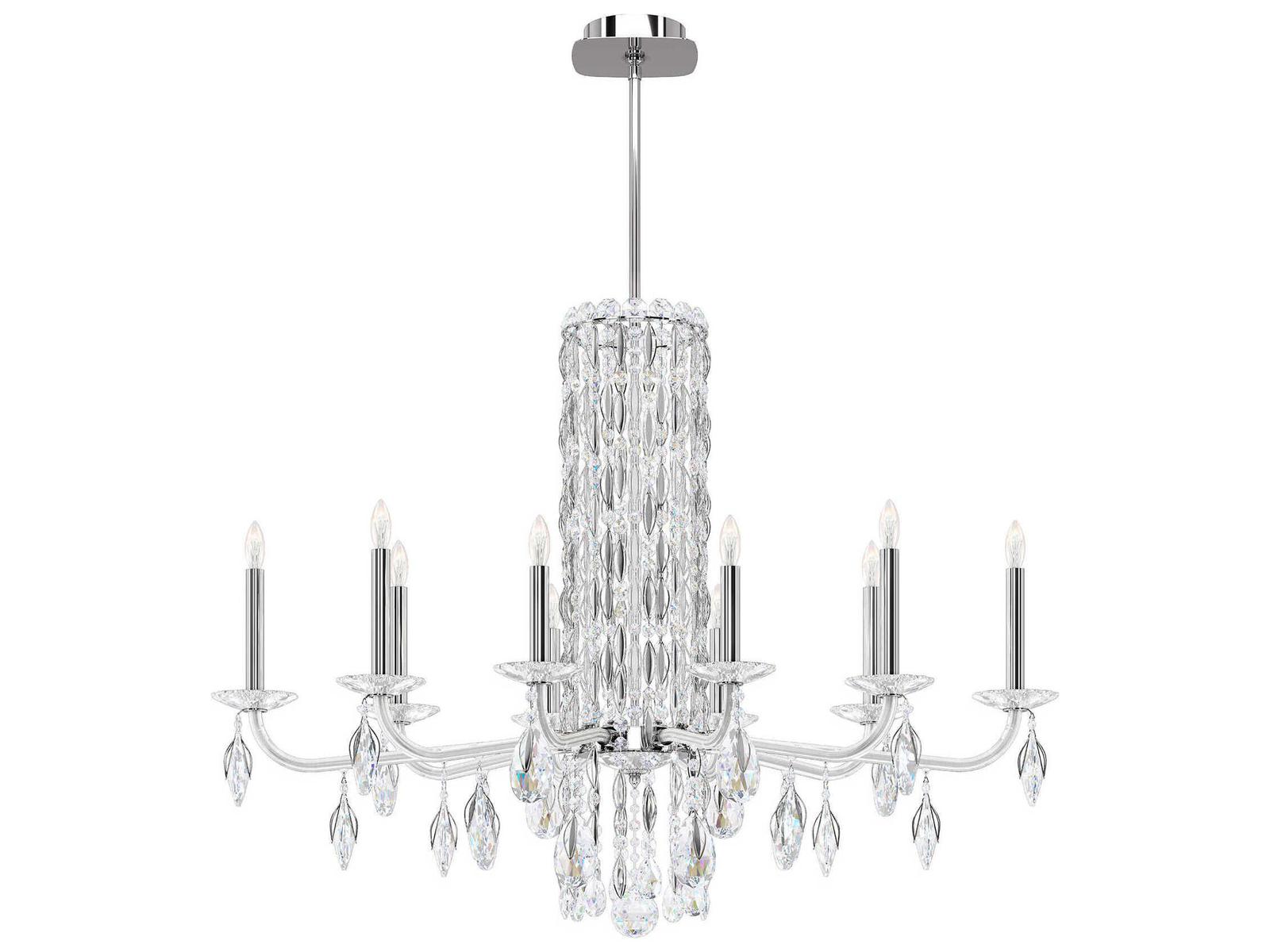 Schonbek 10-Light Siena Crystal Candelabra Chandelier