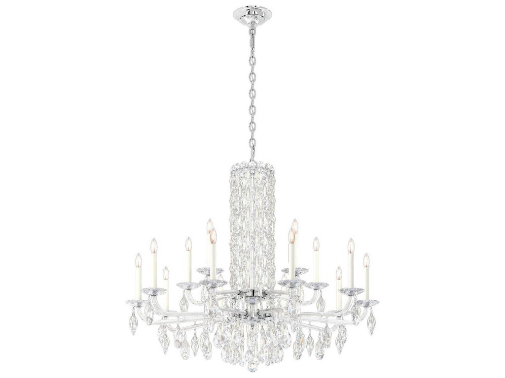 Schonbek Siena 15-Light Crystal Candelabra Chandelier