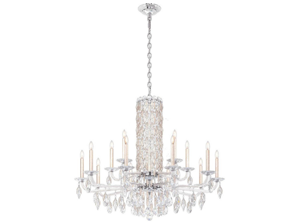 Schonbek Siena 15-Light Crystal Candelabra Chandelier