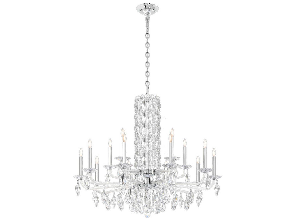 Schonbek Siena 15-Light Crystal Candelabra Chandelier