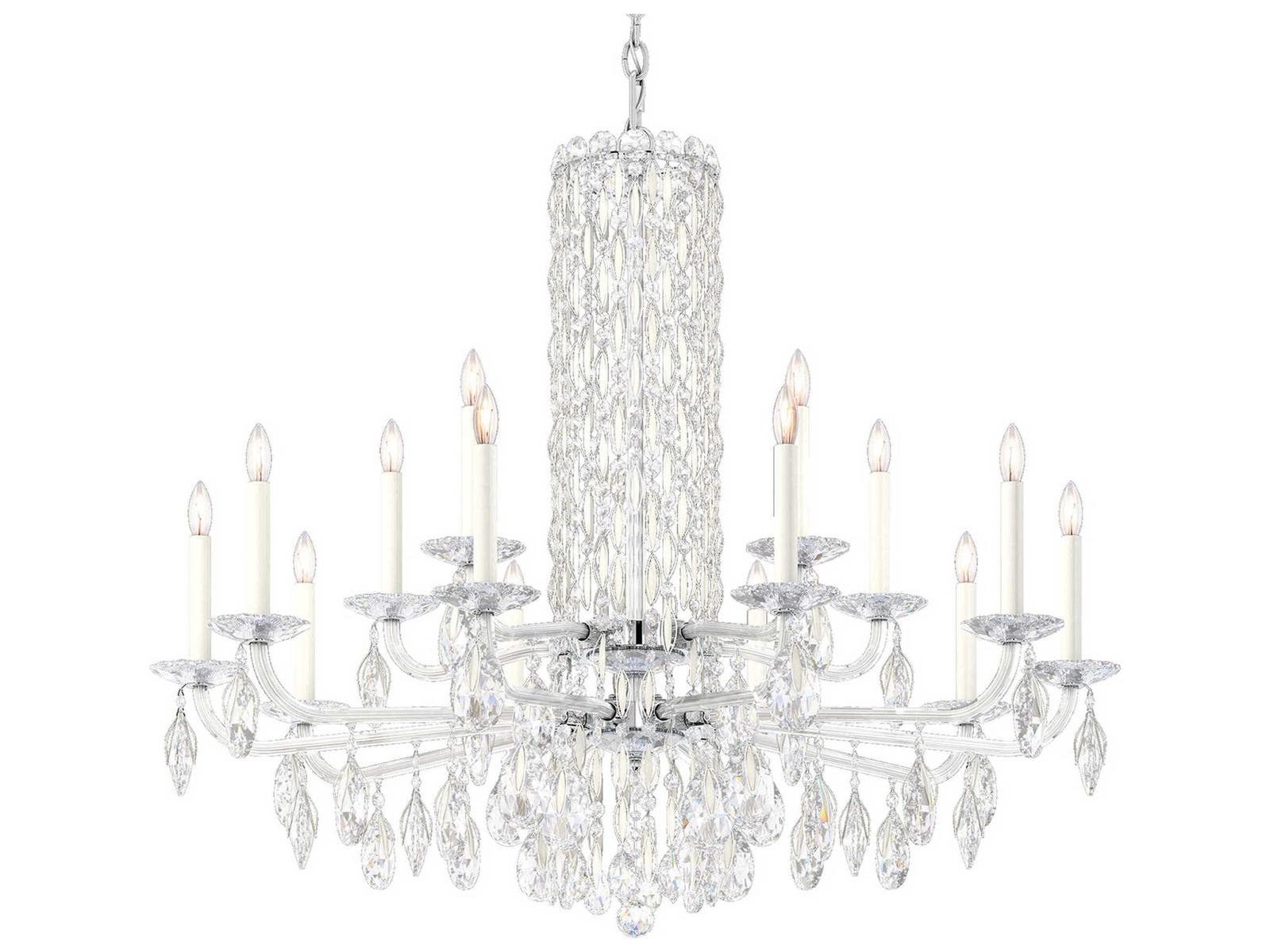 Schonbek Siena 15-Light Crystal Candelabra Chandelier