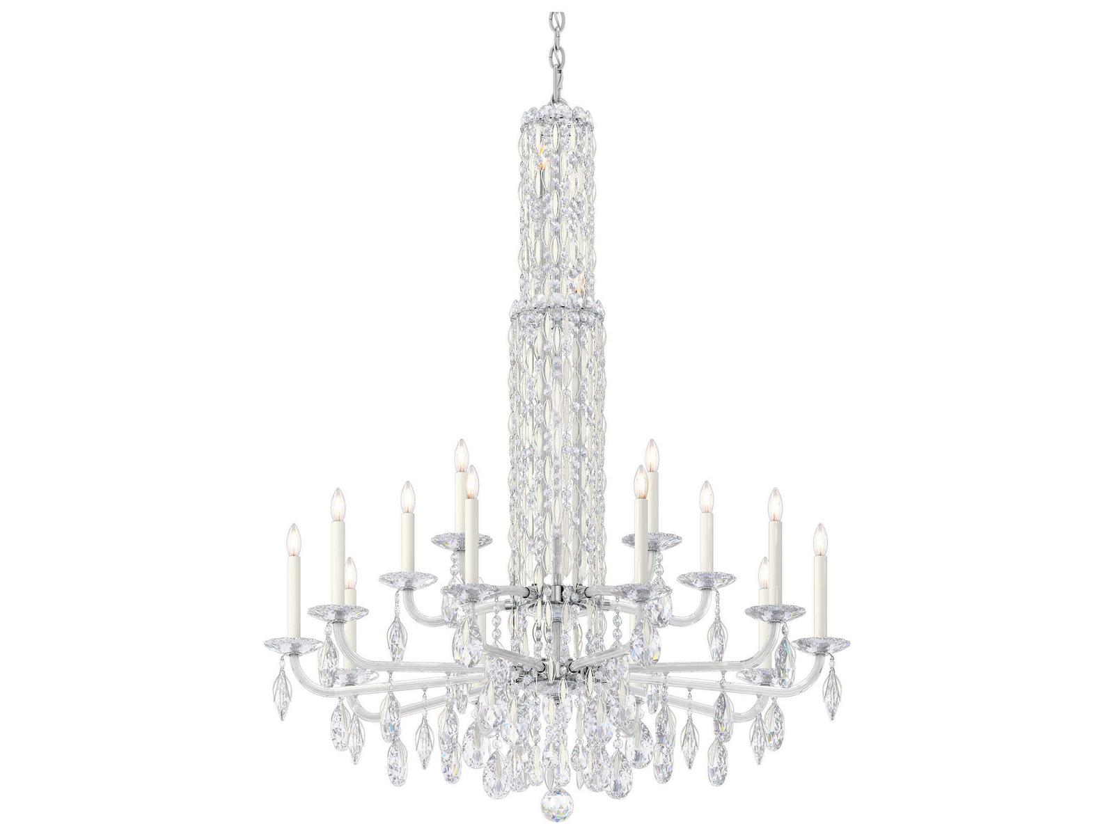 Schonbek Sarella 17-Light Candelabra Chandelier