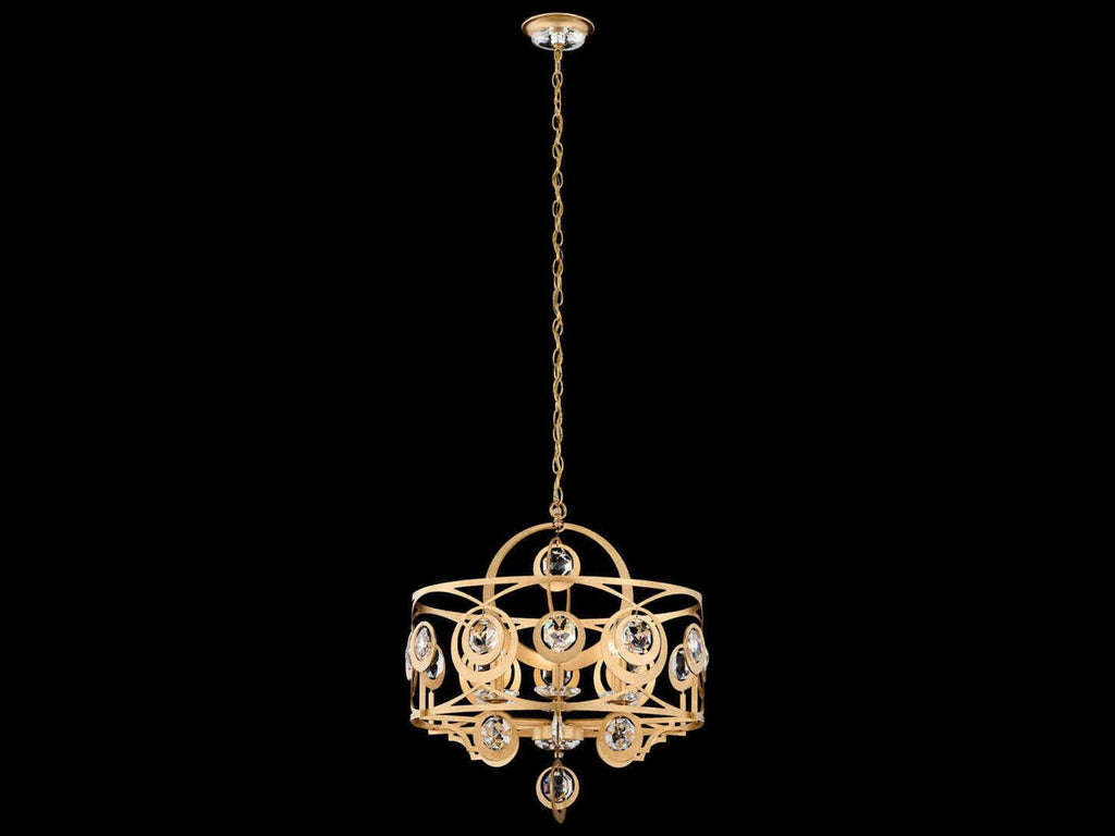 Schonbek Gwendolynn 6-Light Candelabra Chandelier with Radiance Crystal Octagons