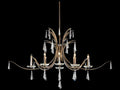 Schonbek 8-Light Tinsley Linear Chandelier with Radiance Crystal