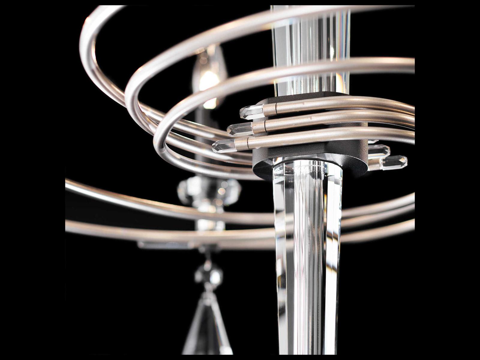 Schonbek Tempest 6-Light Candelabra Chandelier with Radiance Crystal