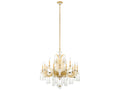 Schonbek 15-Light MacLyn Candelabra Chandelier in Brass with Radiance Crystal