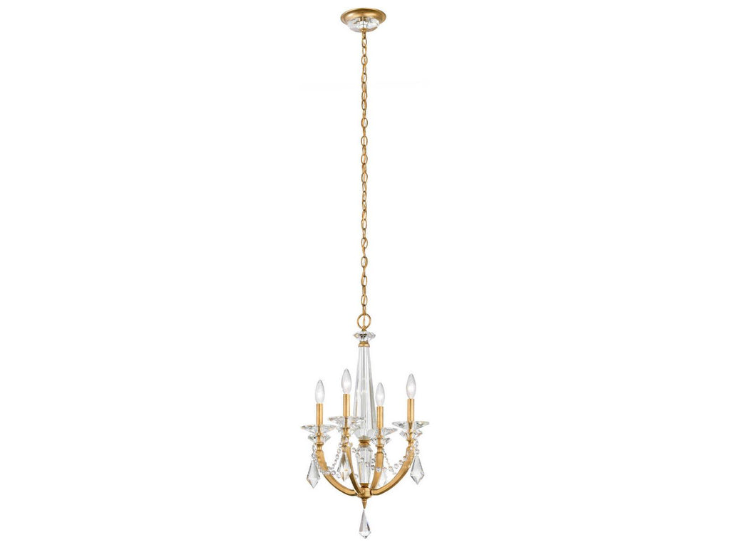 Schonbek 4-Light Verona Candelabra Chandelier with Radiance Crystal