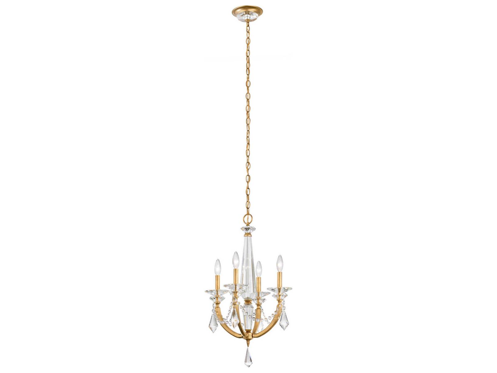 Schonbek 4-Light Verona Candelabra Chandelier with Radiance Crystal