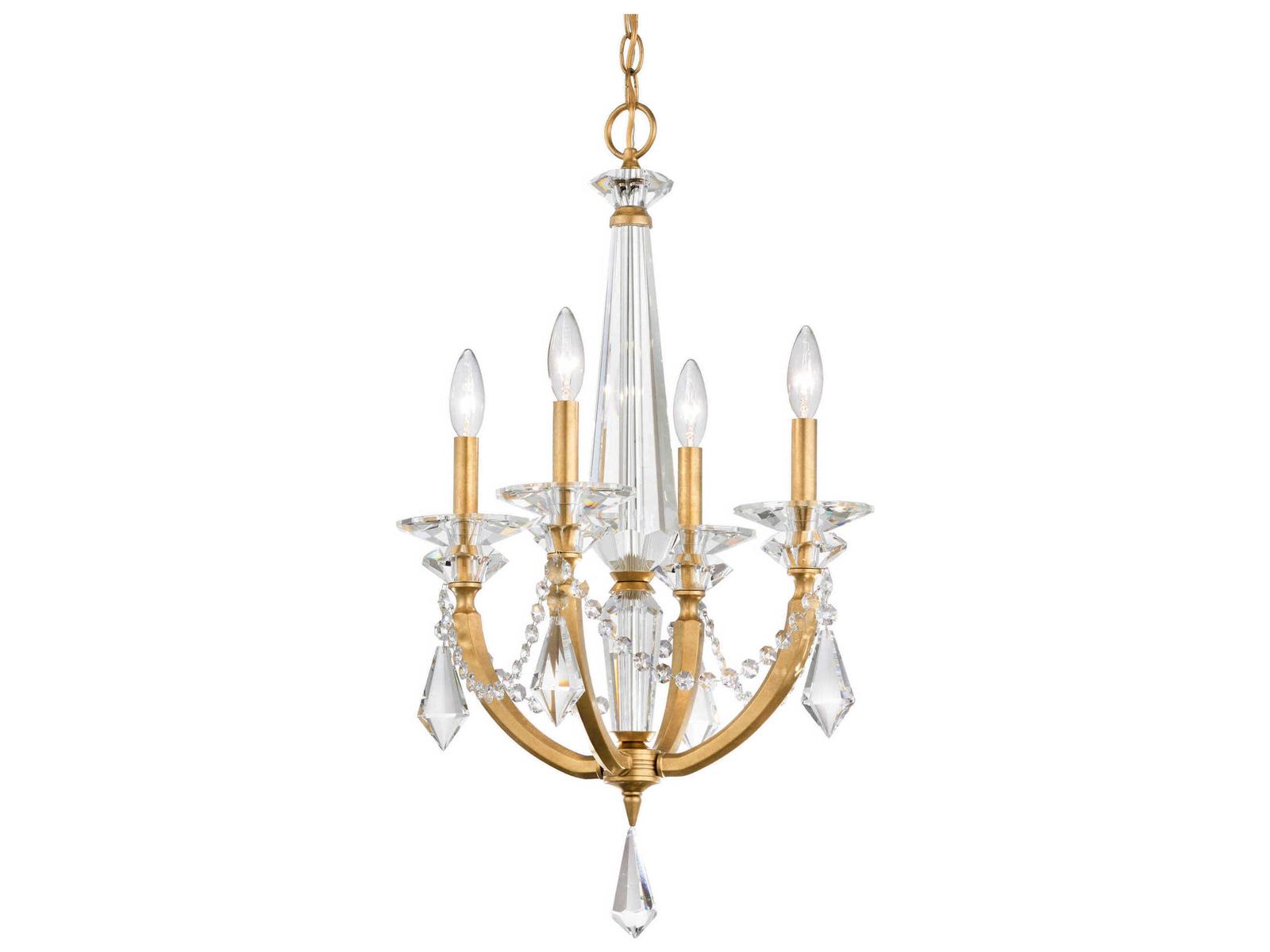 Schonbek 4-Light Verona Candelabra Chandelier with Radiance Crystal