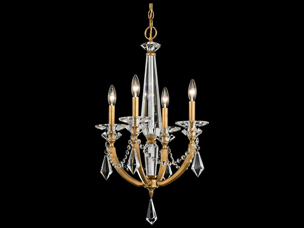 Schonbek 4-Light Verona Candelabra Chandelier with Radiance Crystal