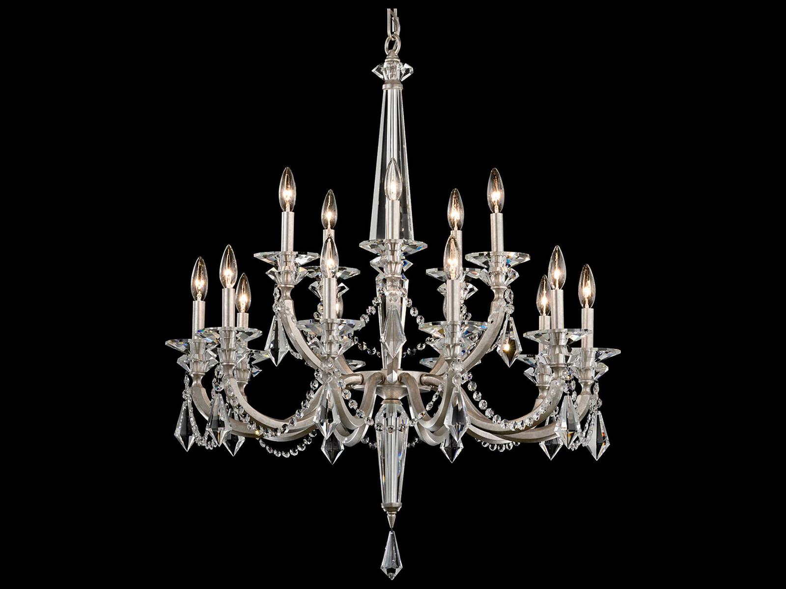 Schonbek Verona 15-Light Crystal Candelabra Chandelier