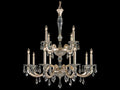 Schonbek 12-Light Napoli Tiered Chandelier with Silver Radiance Crystal
