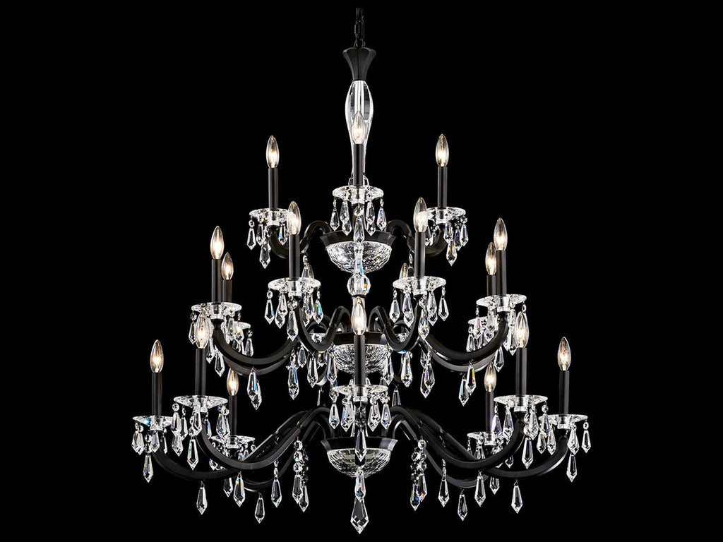 Schonbek Napoli 20-Light Candelabra Tiered Chandelier with Radiance Crystal