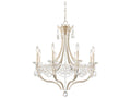 Schonbek Adley 8-Light Candelabra Chandelier in White Gold