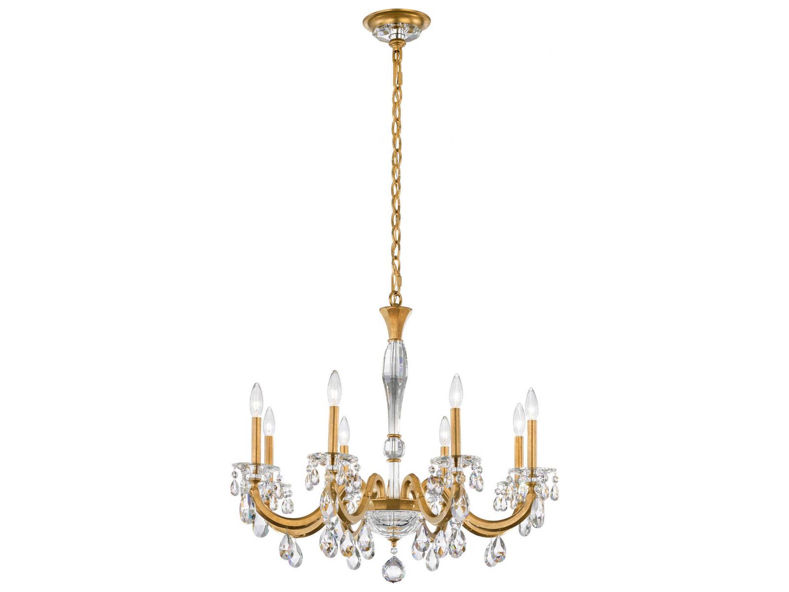 Schonbek San Marco 8-Light Crystal Candelabra Chandelier