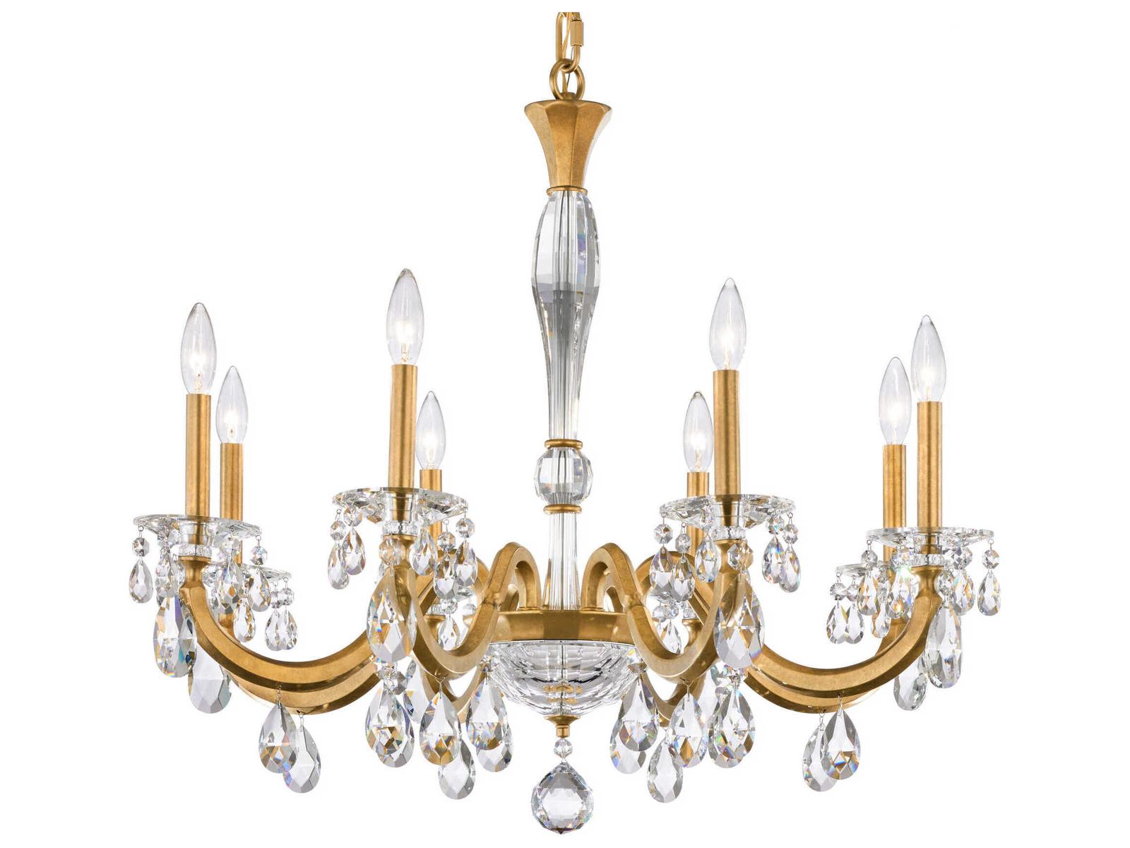 Schonbek San Marco 8-Light Crystal Candelabra Chandelier