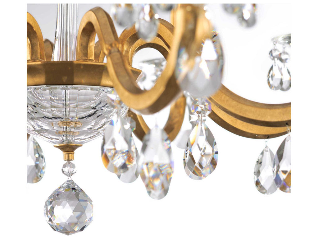 Schonbek San Marco 8-Light Crystal Candelabra Chandelier