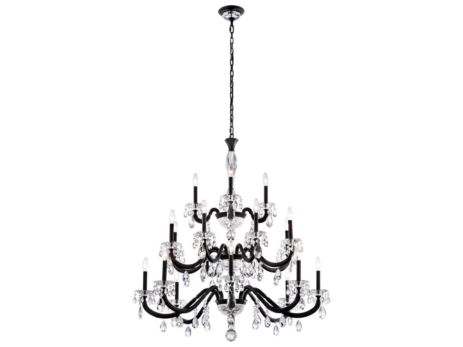 Schonbek San Marco 20-Light Crystal Candelabra Chandelier