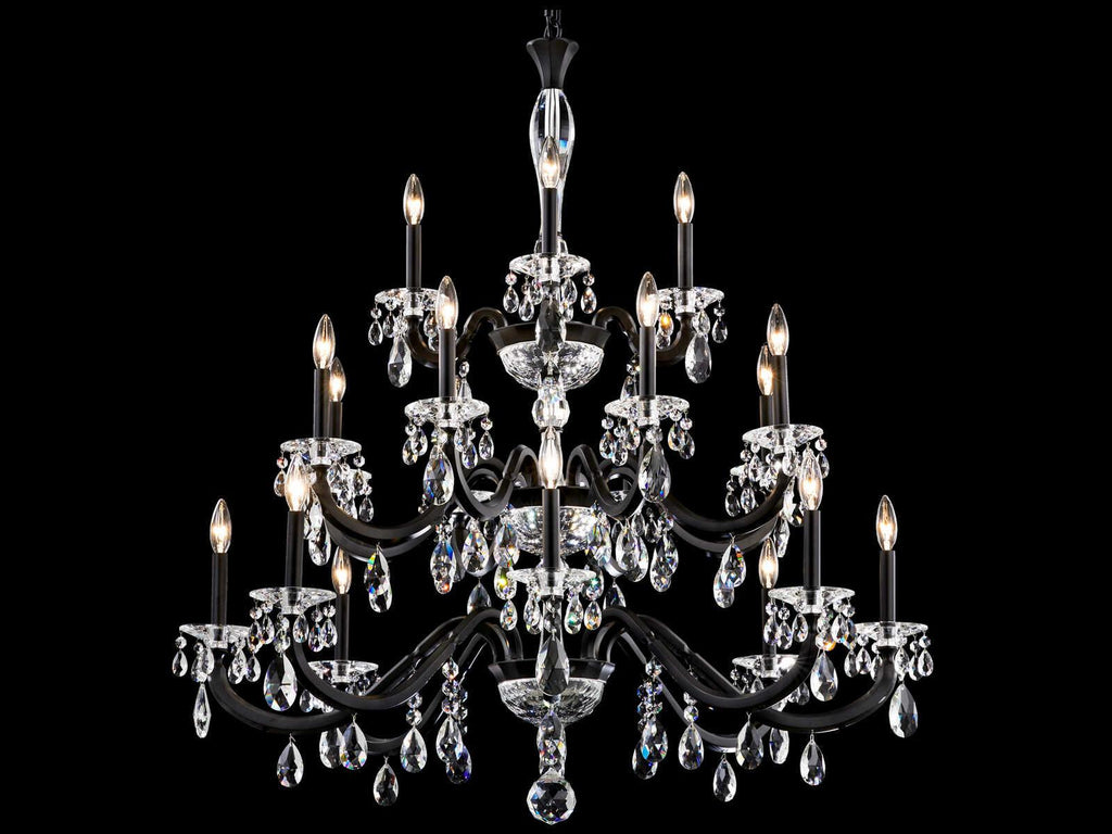 Schonbek San Marco 20-Light Crystal Candelabra Chandelier