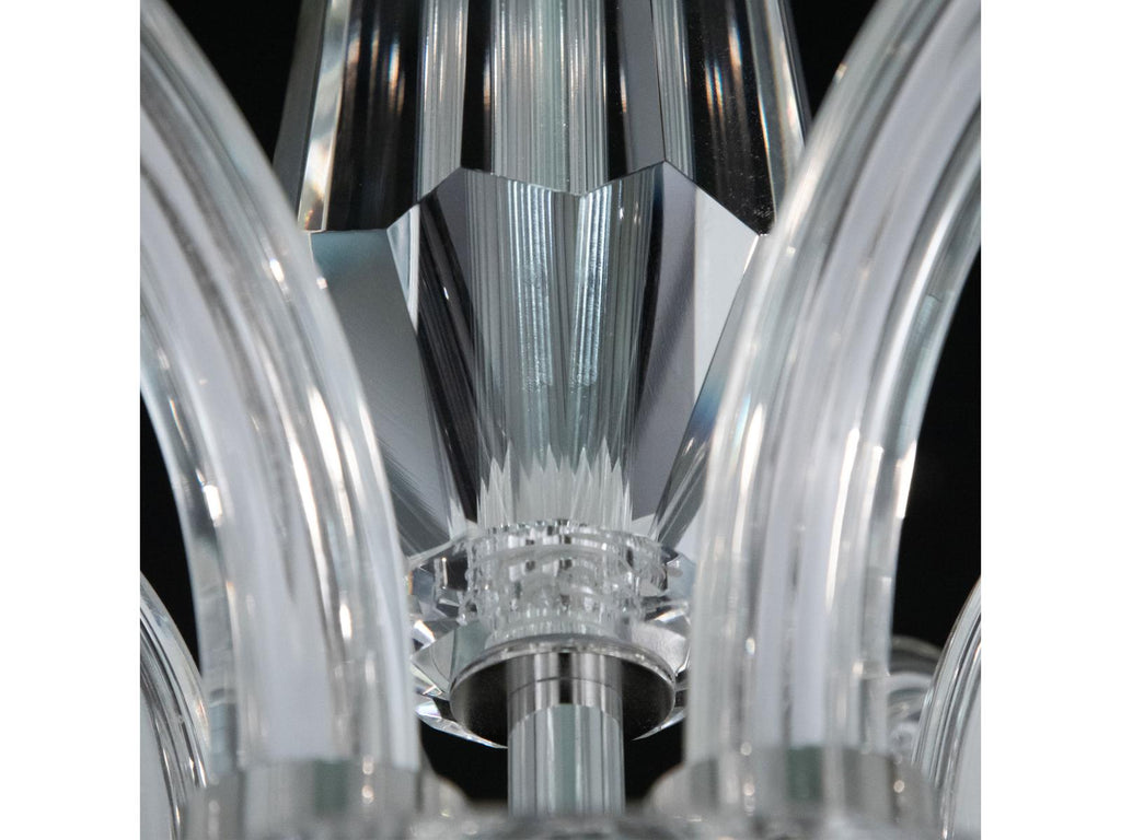 Schonbek 6-Light Habsburg Chandelier with Optic Crystal in Polished Chrome