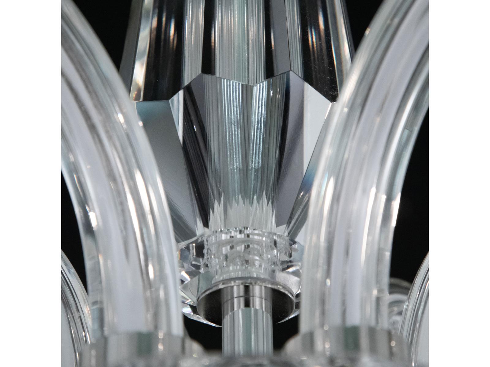 Schonbek 6-Light Habsburg Chandelier with Optic Crystal in Polished Chrome