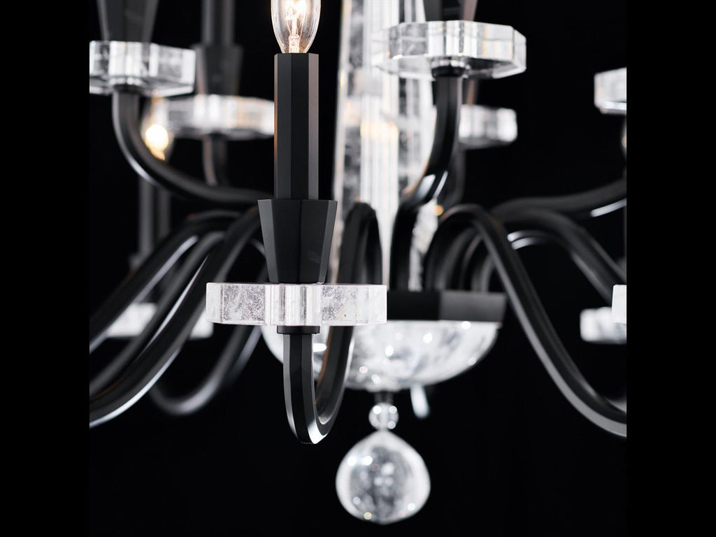 Schonbek Amadeus 15-Light Candelabra Chandelier with Optic Haze Crystal