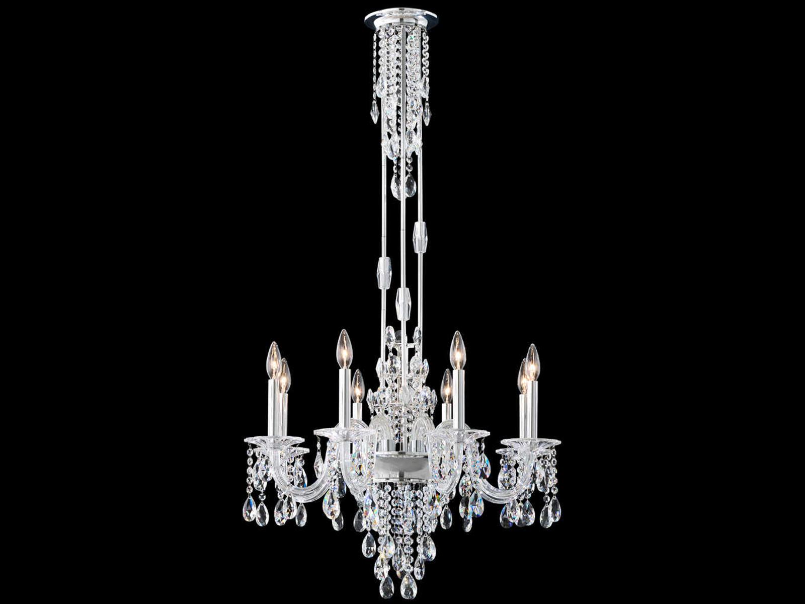 Schonbek Rainier 8-Light Candelabra Chandelier with Radiance Crystal