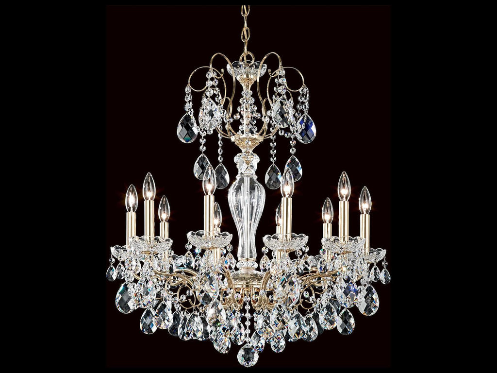 Schonbek 10-Light Sonatina Crystal Chandelier with Heritage Handcut Crystal