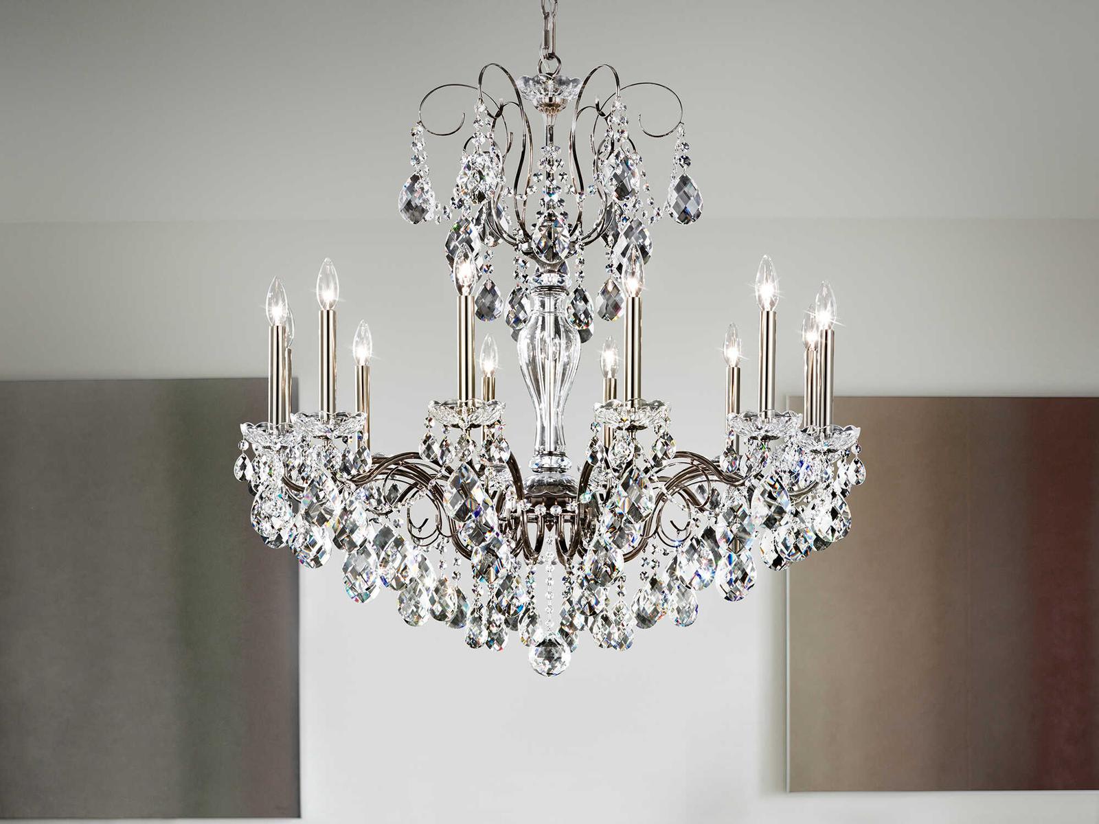 Schonbek 10-Light Sonatina Crystal Chandelier with Heritage Handcut Crystal