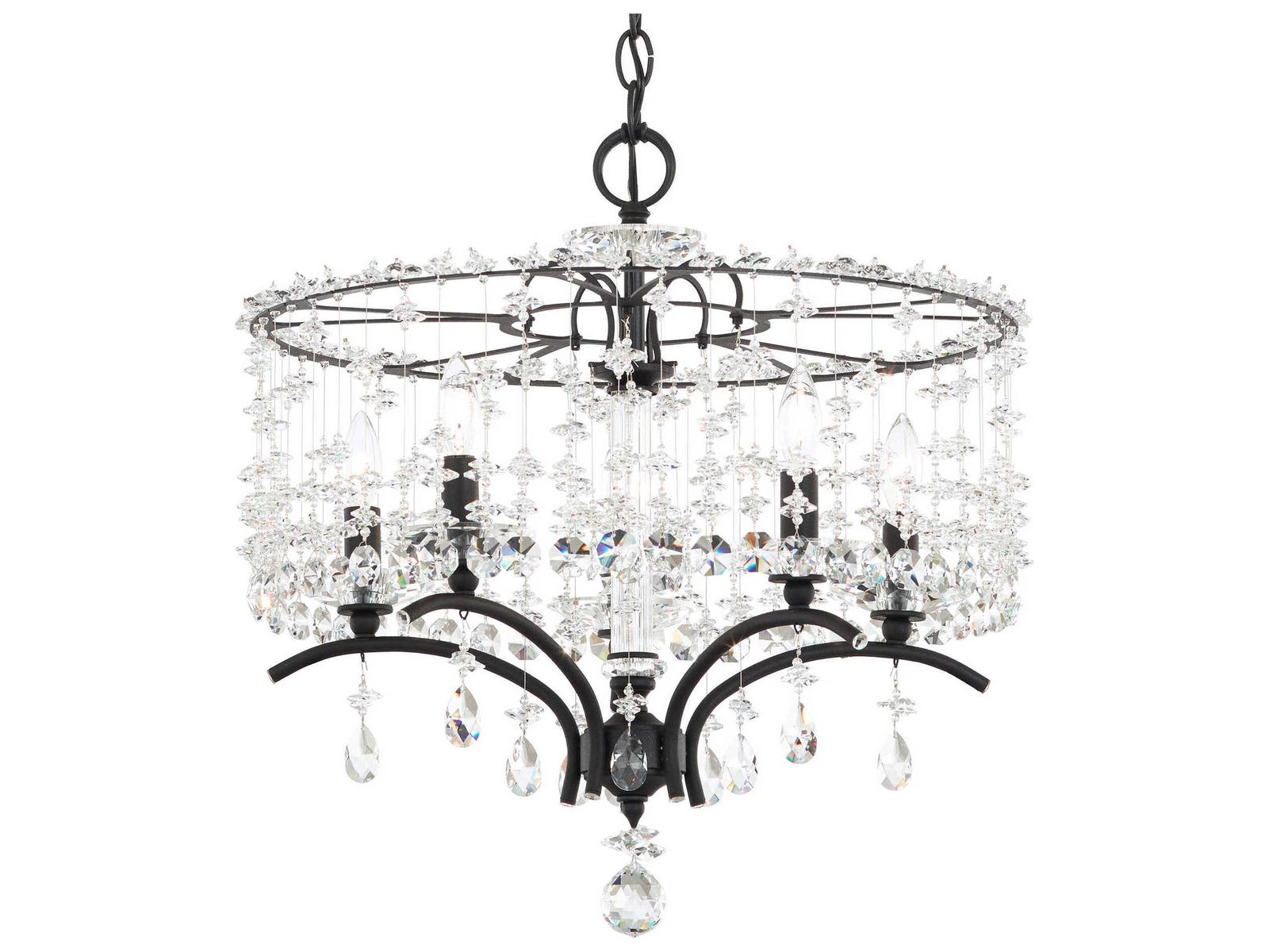 Schonbek Bella Rose 5-Light Crystal Candelabra Chandelier