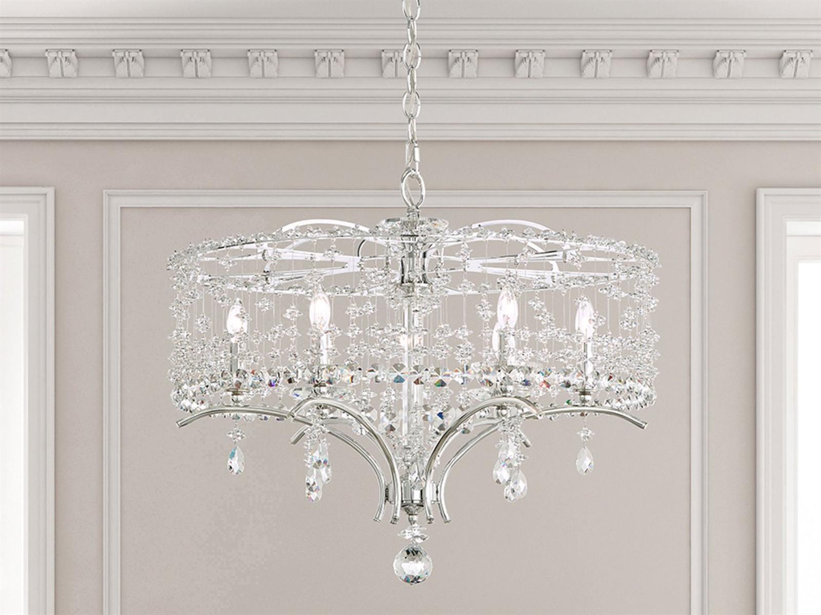 Schonbek 6-Light Bella Rose Crystal Chandelier