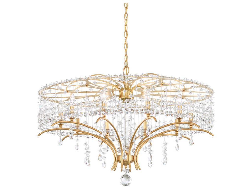 Schonbek 10-Light Bella Rose Crystal Candelabra Chandelier
