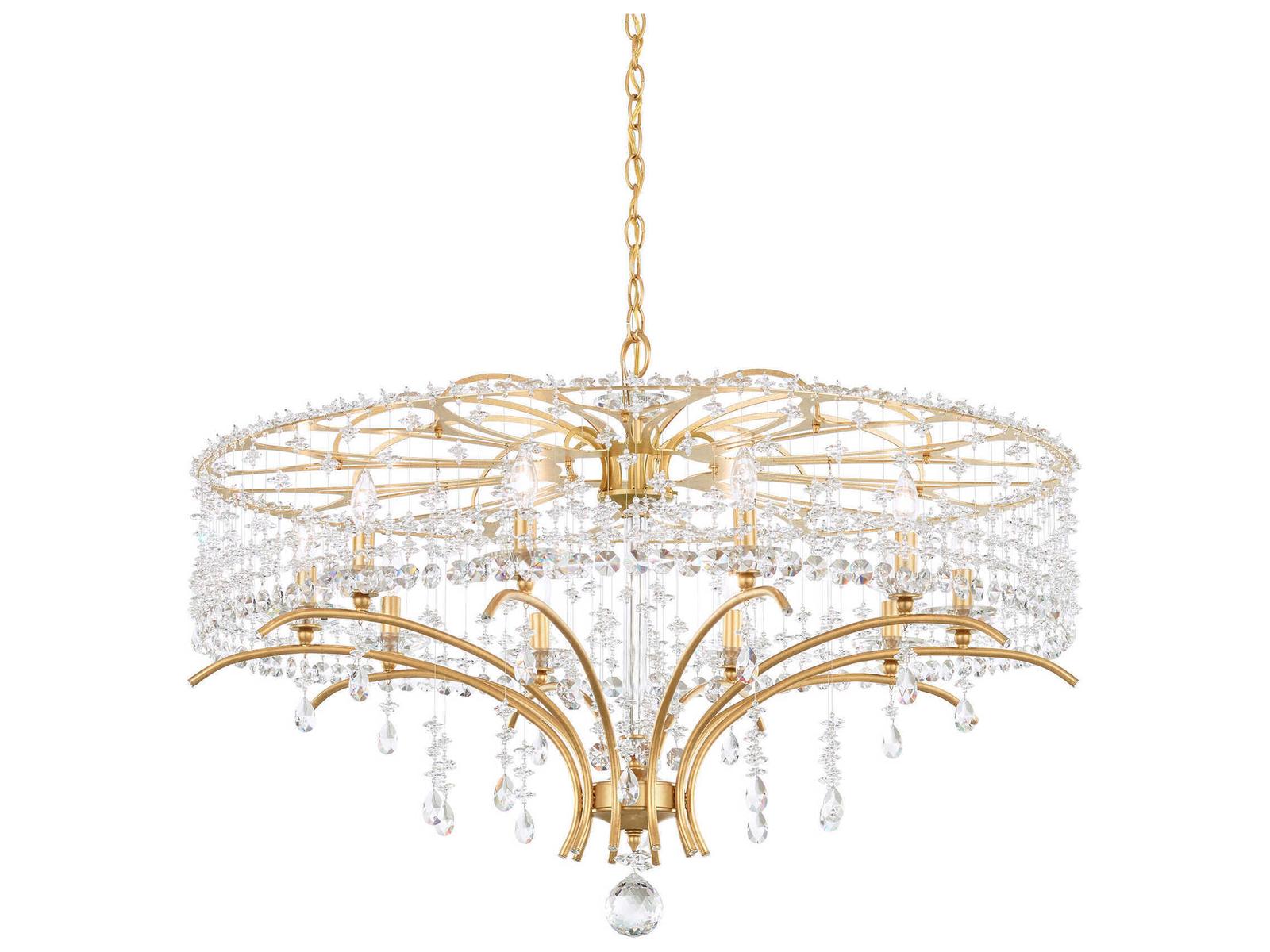 Schonbek 10-Light Bella Rose Crystal Candelabra Chandelier