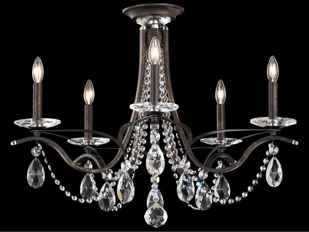 Schonbek Vesca 5-Light Bronze Crystal Chandelier