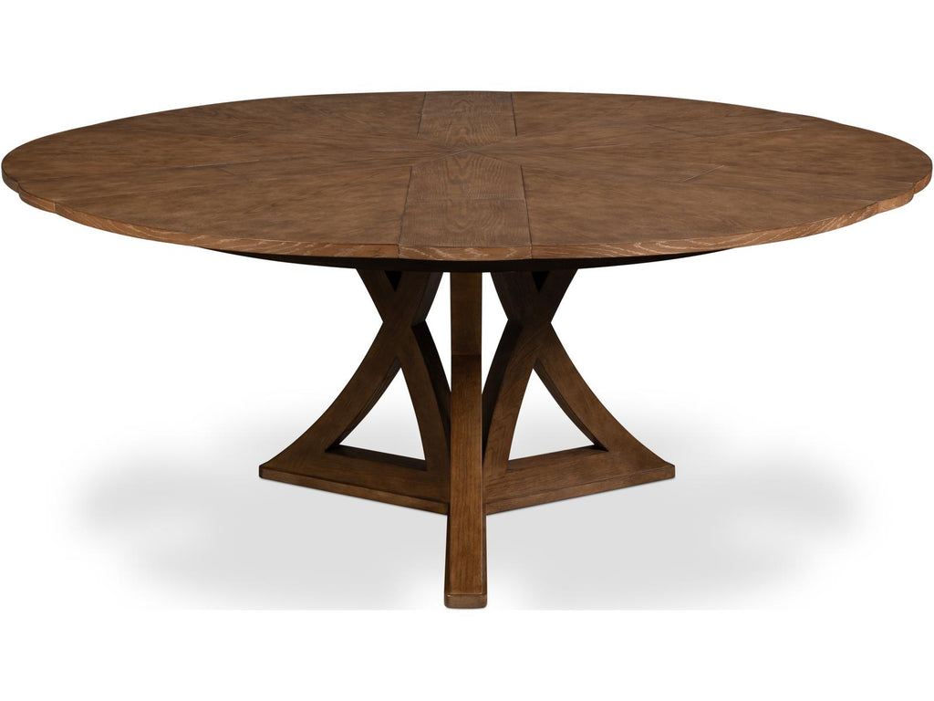 Casual Jupe Expandable Dining Table in Light Mink Oak